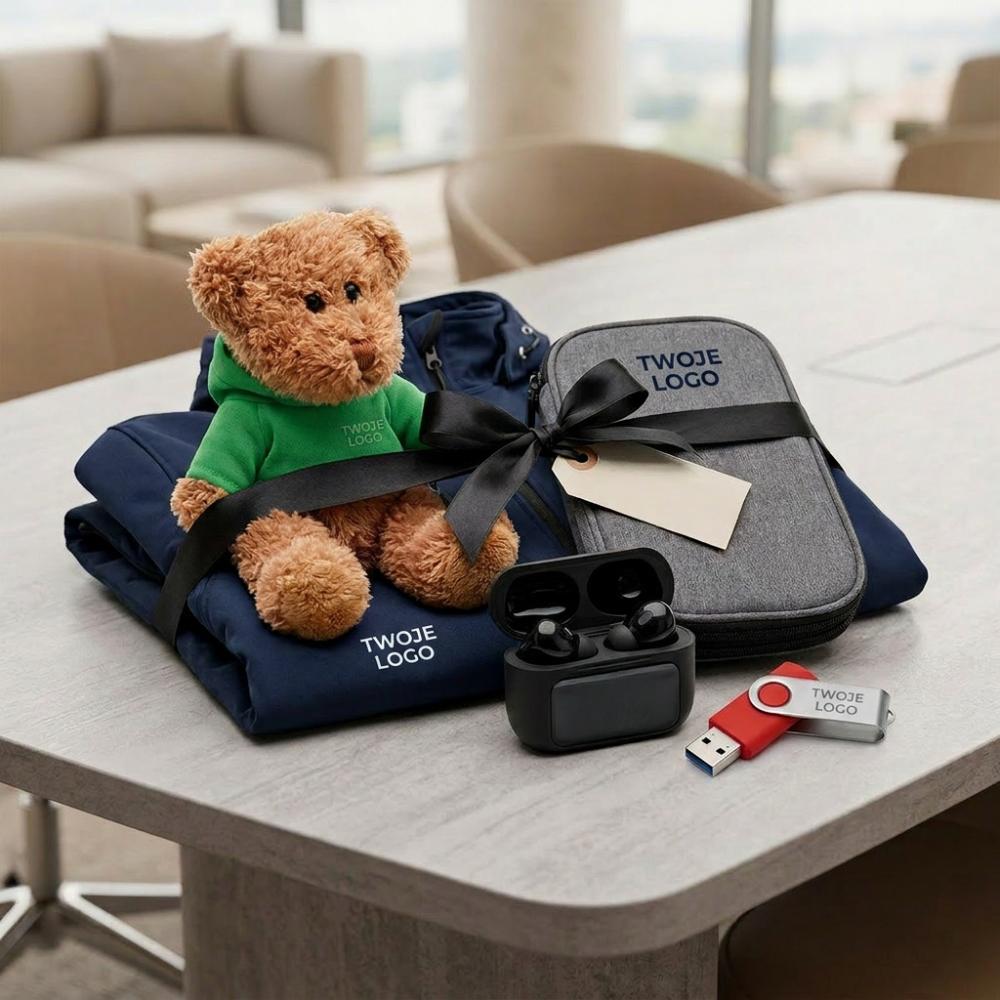 Zestaw prezentowy na event firmowy z gadżetami i odzieżą dla pracownik&oacute;w IT &ndash; przejdź do produkt&oacute;w na eventy firmowe