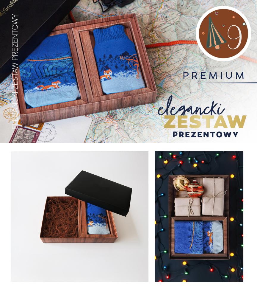Elegancki zestaw prezentowy premium ze skarpetkami