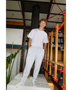 Spodnie Dresowe ze Ściągaczami i Kieszeniami na Zamek Błyskawiczny neutral TNE/O74003