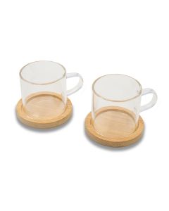 Zestaw szklanych filiżanek Liberika rd GRD/R85311