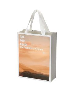Torba papierowa Smartfold 210 g/m² z uchwytami ze wstążki i błyszczącym laminowaniem – 24 x 10 x 32 pf GPF/1ZM012