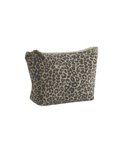 Torba na Akcesoria z Płótna z Nadrukiem w Panterkę westford mill GWM/W330