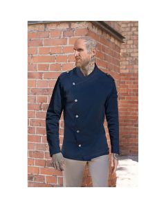 Męska kurtka kucharza z długim rękawem ROCK CHEF-Stage2, wykonana z materiałów pochodzących ze zrówn karlowsky TRL/RCJM23