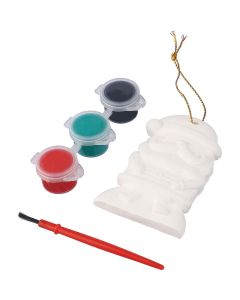 Święty Mikołaj do malowania, farbki i pędzelek vg GVG/VA578