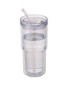 Kubek plastikowy Archer o pojemności 480 ml z podwójnymi ściankami pf GPF/100967