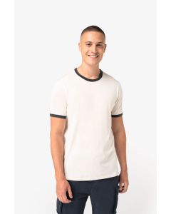 Ekologiczna Męska Koszulka Ringer z Efektem Sprania native spirit TNS/NS360