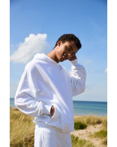 Bawełniana Bluza z Kapturem Tiger z Bocznymi Kieszeniami neutral TNE/T63112