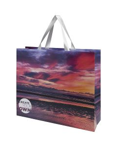 Torba papierowa Smartfold 210 g/m² z uchwytami ze wstążki i błyszczącym laminowaniem – 42 x 12 x 35 pf GPF/1ZM015