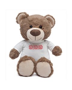 Maskotka Big Teddy w koszulce z motywem świątecznym rd GRD/X74004