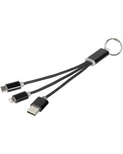 Kabel do ładowania 3w1 Metal z kółkiem na klucze pf GPF/134961