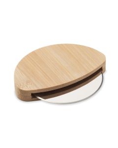 Okrągły bambusowy nóż do pizzy mo GMO/MO2913