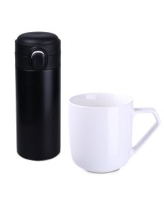Warm Companion 330Ml Stalowy/Czarny pe GPE/INSP5