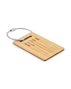 Bambusowa zawieszka do bagażu mo GMO/MO2815