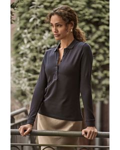 Damska Koszulka Polo Luxury Stretch z Długim Rękawem tee jays TTJ/146