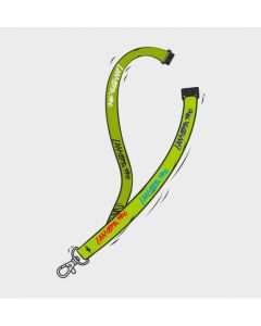 15mm Smycz sublimacyjna z karabinkiem i bezpiecznikiem uz GUZ/SM-3