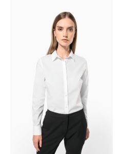 Koszula Damska z Popeliny, Łatwa w Pielęgnacji, z Polibawełny kariban TKA/K584
