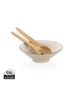 Miska do sałatki Ukiyo, bambusowe sztućce xd GXD/P263-091