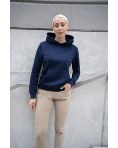 Damska bluza robocza z kapturem Soft-Face, wykonana z ekologicznego materiału karlowsky TRL/QF2