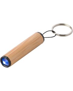 Bambusowy brelok do kluczy, lampka LED vg GVG/V4896