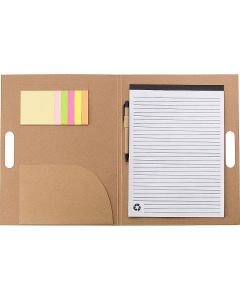 Teczka konferencyjna ok. A4 z notatnikiem, karteczki samoprzylepne, długopis vg GVG/V2814