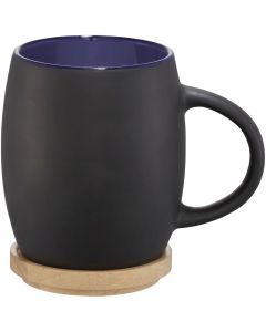 Ceramiczny kubek Hearth z drewnianym wiekiem/spodeczkiem pf GPF/100466