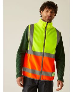 Kamizelka Pro Hi-Vis Z Kołnierzem I Zamkiem Błyskawicznym regatta TRA/TRS257