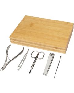 Ladia 5-Częściowy Zestaw do Manicure z Bambusa pf GPF/126198