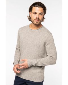 Sweter Męski z Wełny Merino Raw Edge native spirit TNS/NS910