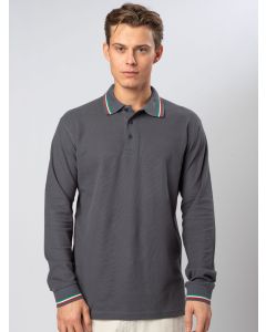 Koszulka Polo Italy z Długim Rękawkiem black spider TBS/BS211