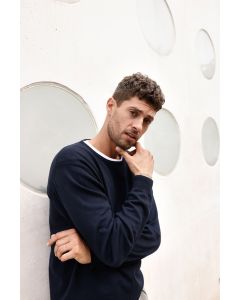 Męski Pullover z Okrągłym Dekoltem james & nicholson TJN/JN1314