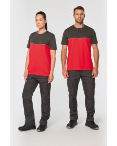 Ekologiczna Dwukolorowa Koszulka Unisex z Krótkim Rękawem kariban TKA/WK304