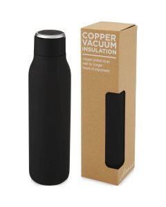 Miedziana butelka izolowana próżniowo Marka o pojemności 600 ml z metalową pętelką pf GPF/100672