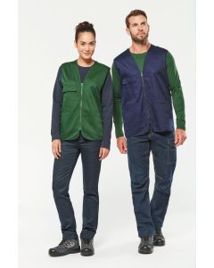 Bezrękawnik z Wieloma Kieszeniami Unisex z Polibawełny kariban TKA/WK608