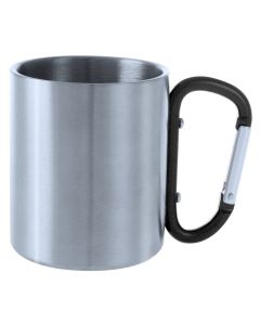 Metalowy kubek 210 ml z karabińczykiem vg GVG/V8437-A