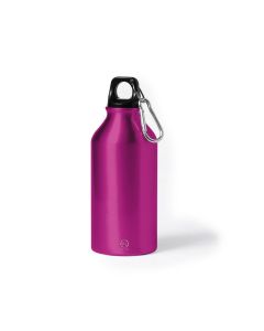 Butelka sportowa 400 ml z aluminium z recyklingu, karabińczyk vg GVG/V1065