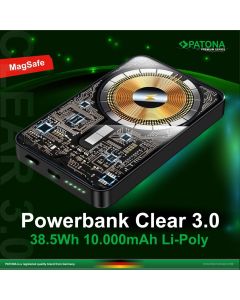 PATONA Premium Powerbank Clear 3.0, PD20W, Magsafe 15W pt GPT/9992