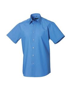 Męska Koszula PolyCotton Easy Care z Krótkim Rękawem russell TRU/925M