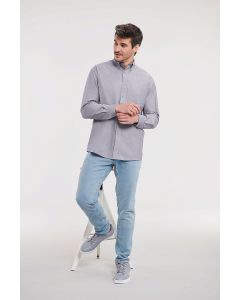 Męska Koszula Oxford Easy Care z Długim Rękawem russell TRU/932M