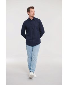 Męska Koszula PolyCotton Easy Care z Długim Rękawem russell TRU/924M