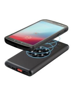 Bezprzewodowy power bank 10000 mAh Mauro Conti z przyssawkami, ładowarka bezprzewodowa 10W vg GVG/V4833