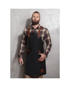 Skórzany Fartuch na Szelkach X-style z Pasami Krzyżowymi karlowsky TRL/LS35