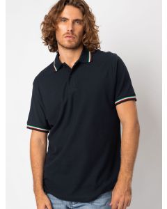 Koszulka Polo Italy black spider TBS/BS200
