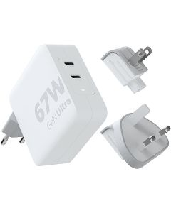 Xtorm XVC2067 GaNUltra ładowarka podróżna o mocy 67 W z kablem USB-C PD 100 W pf GPF/124396