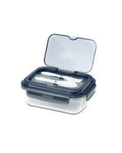 Szklany lunch box ze sztućcami 1000 ml Lagos rd GRD/R08444