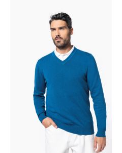 Sweter Premium Jumper z Dekoltem V-neck kariban TKA/K982