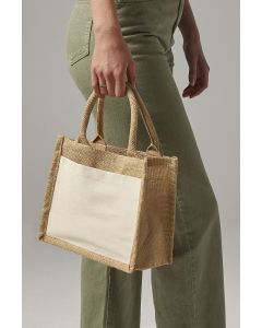 Torba na Prezent Wykonana z Juty, z Bawełnianą Kieszenią westford mill GWM/W425