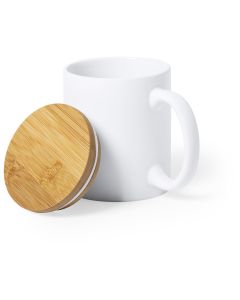 Kubek 370 ml z bambusową pokrywką vg GVG/V0887