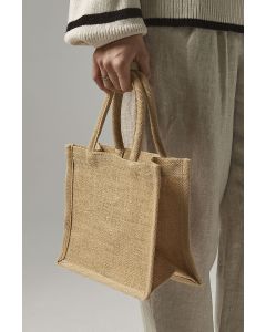 Natural Starched Jute Mini Gift Bag westford mill GWM/W477