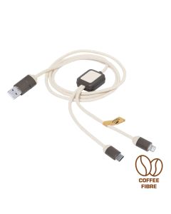 Kabel do ładowania z łusek kawowych i bawełny z recyklingu vg GVG/V1343