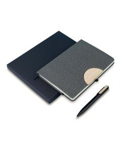 Zestaw notes z długopisem Fold, szary  rd GRD/R64209